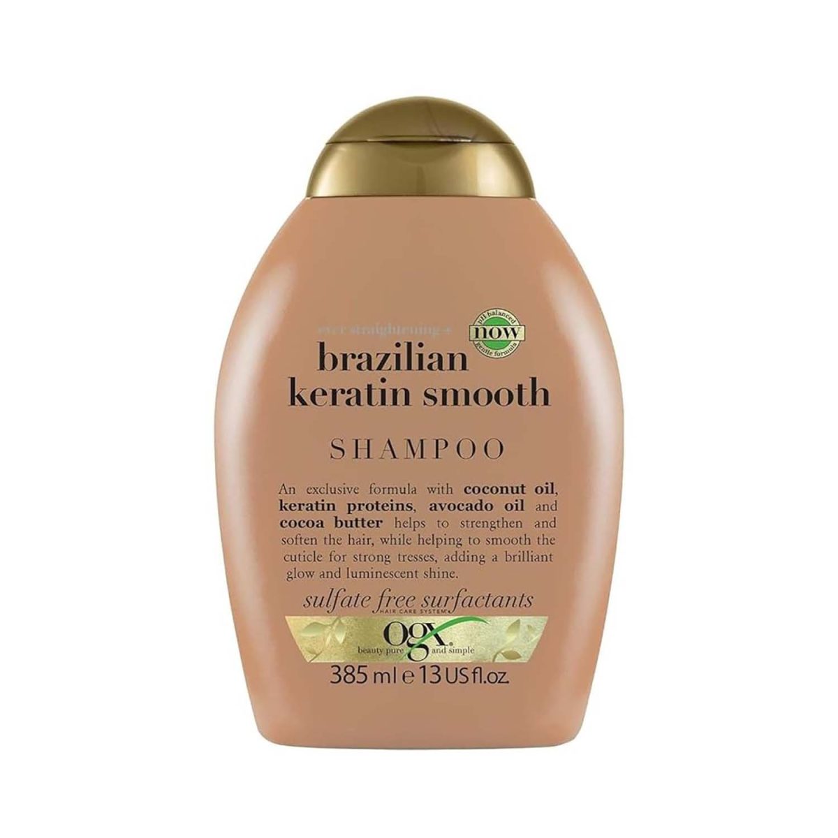 OGX Brazilian Keratin Smooth Shampoo 385ml - Image 1