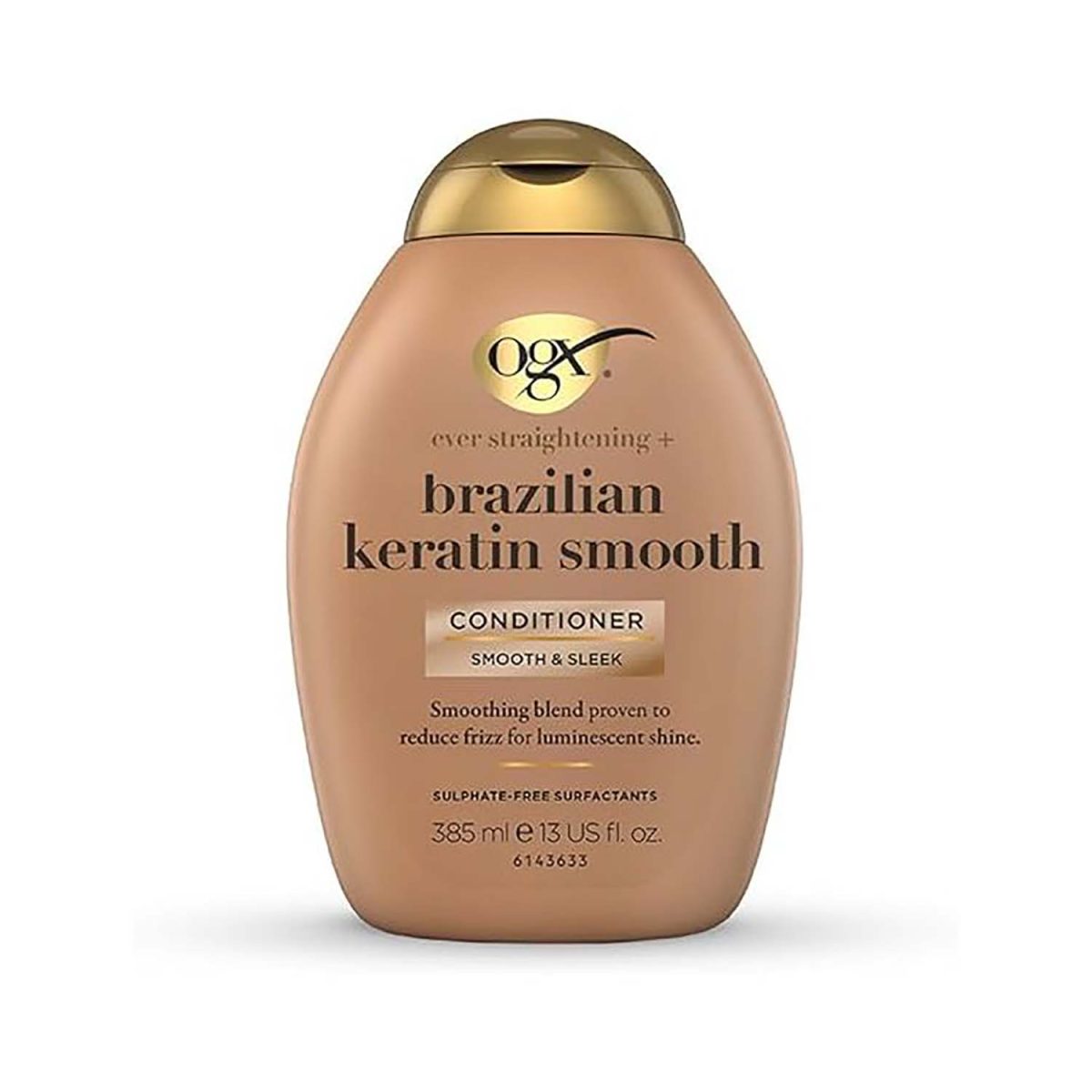 0022796976024.jpg OGX Brazillian Keratin Smooth Conditioner 385ml - Image 1