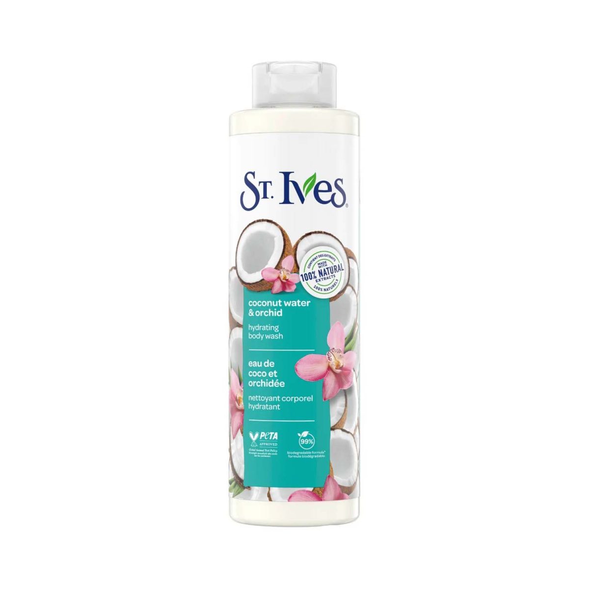 St. Ives Coconut Water and Orchid Body Wash 650ml - Image 1
