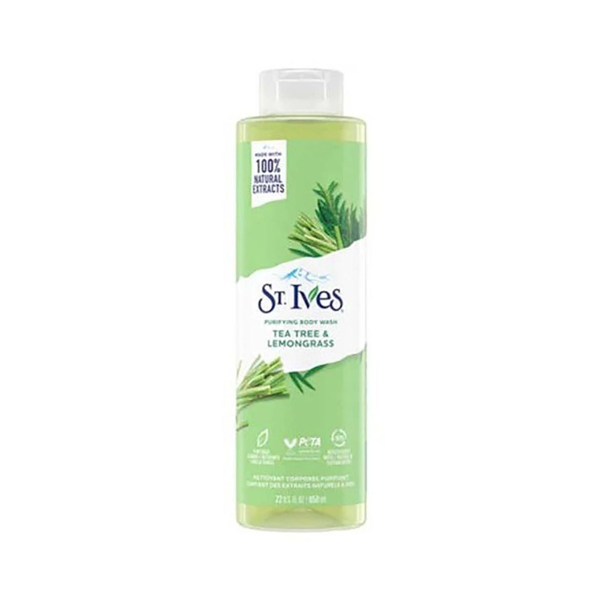 St. Ives Tea Tree and Lemongrass Body Wash 650ml - Image 1