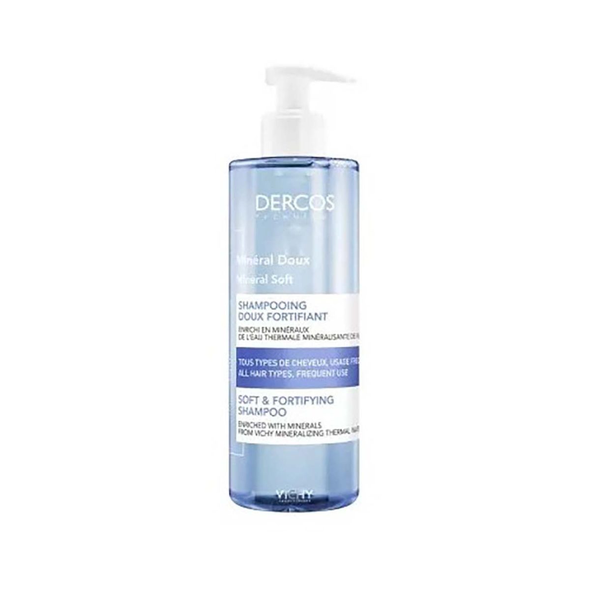 Vichy Dercos Mineral Soft Fortifying Shampoo 400ml - Image 1