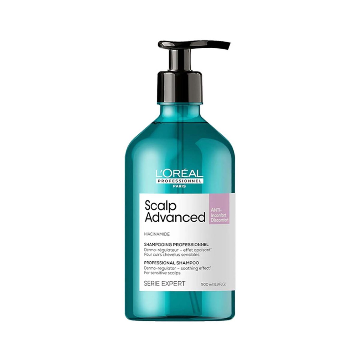 3474637090494.jpg Loreal Professionnel Scalp Advanced Anti Discomfort Shampoo 500ml - Image 1