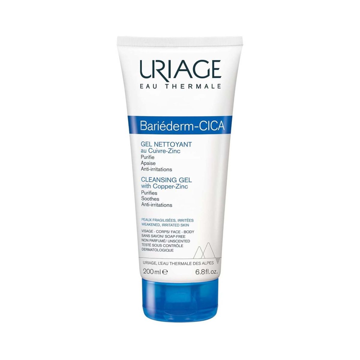 3661434008962.jpg Uriage Bariederm Cica Cleansing Gel 200ml - Image 1