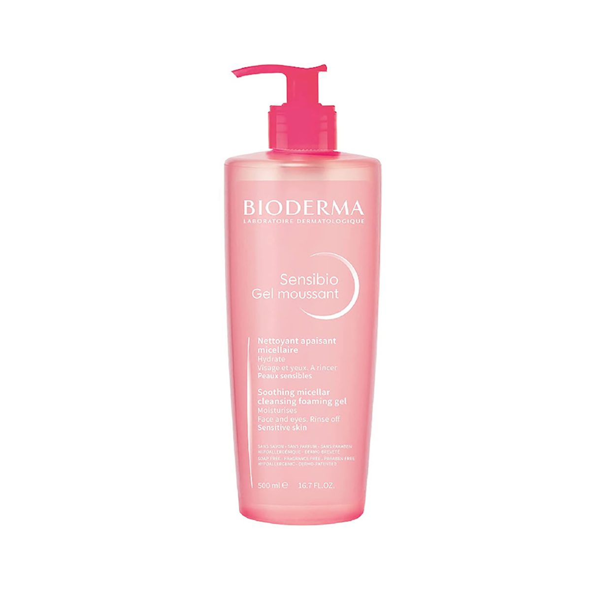 Bioderma Sensibio Soothing Micellar Cleansing Foaming Gel For Sensitive Skin 500ml - Image 1