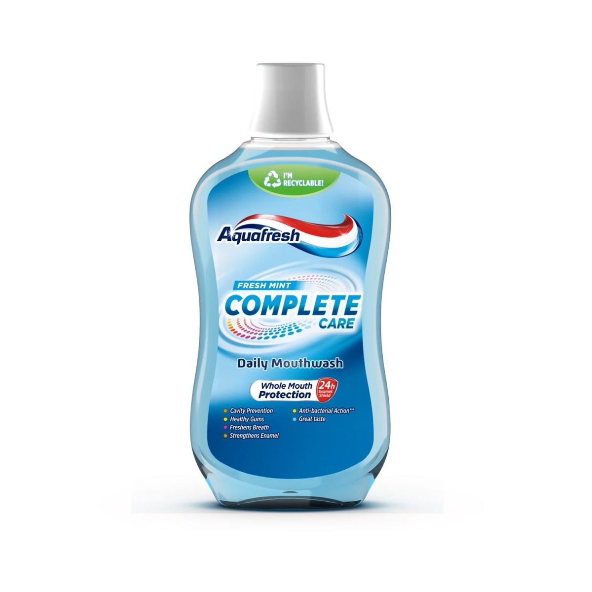 5000347054303.jpg Aquafresh Fresh Mint Complete Care Mouthwash 500ml - Image 1