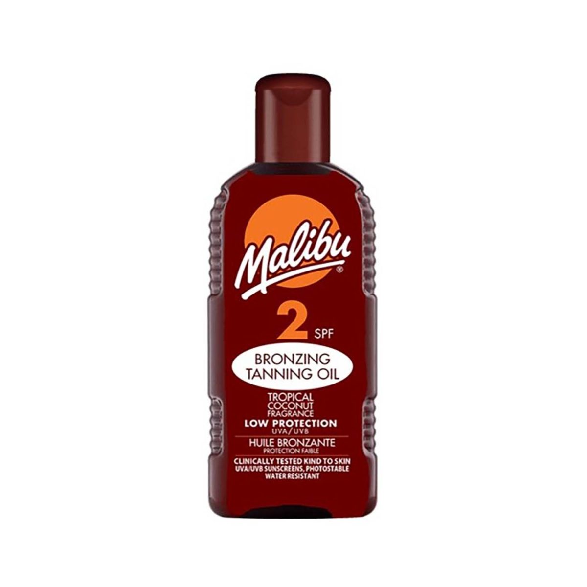 Malibu Bronzing Tanning Oil SPF2 200ml - Image 1