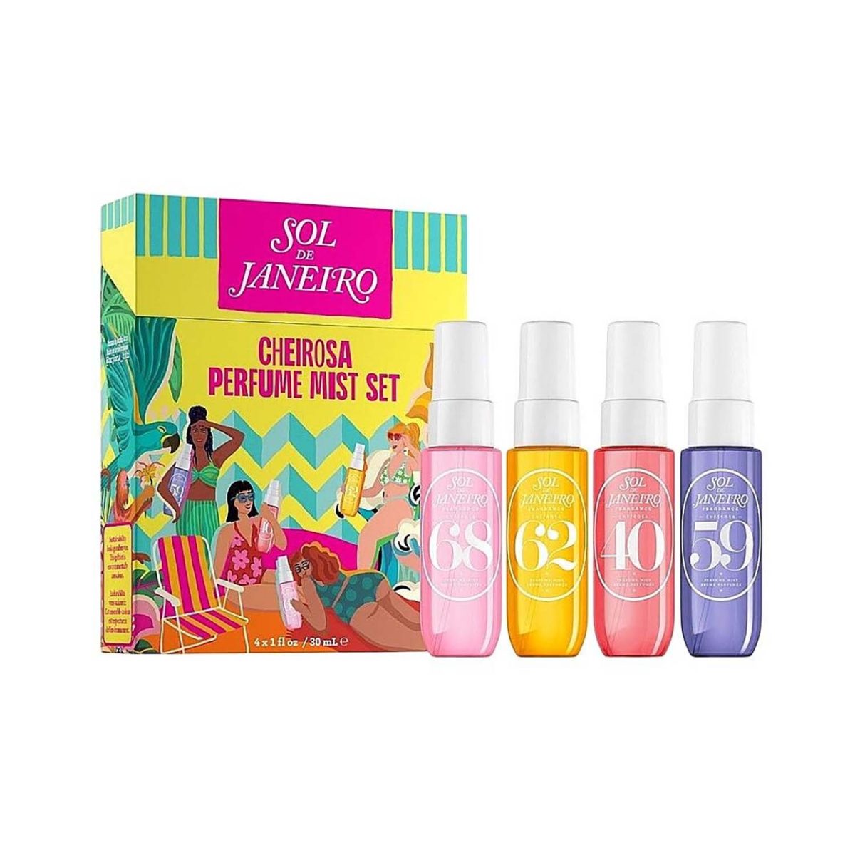 Sol de Janeiro Cheirosa Perfume Mist Set 4x30ml - Image 1