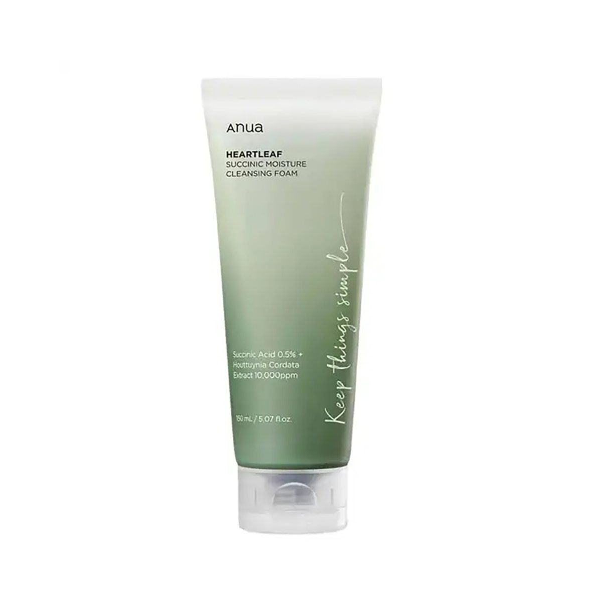 Anua Heartleaf Succinic Cleansing Foam 150ml - Image 1