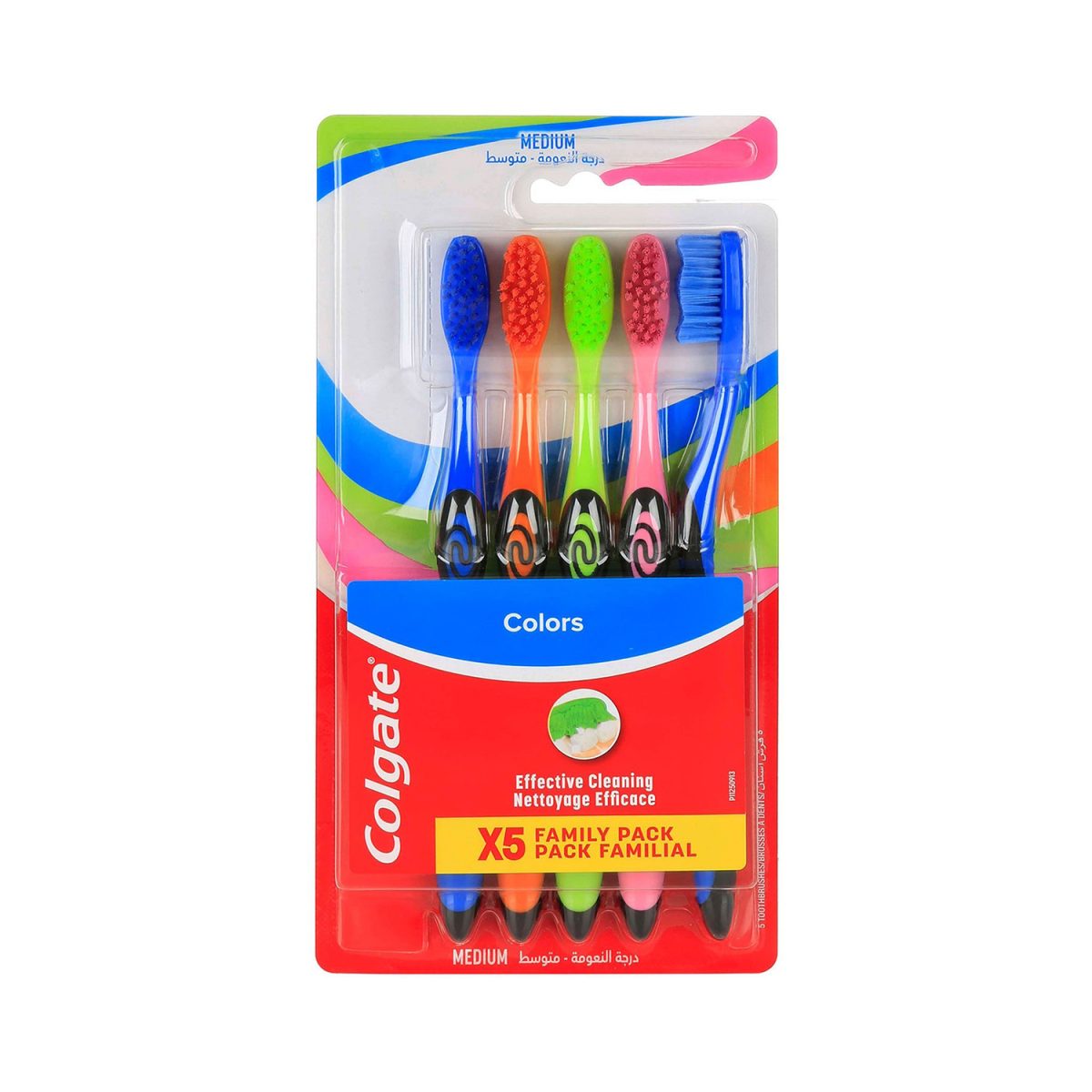 8850006947913.jpg Colgate Colors Toothbrush x5 Medium - Image 1
