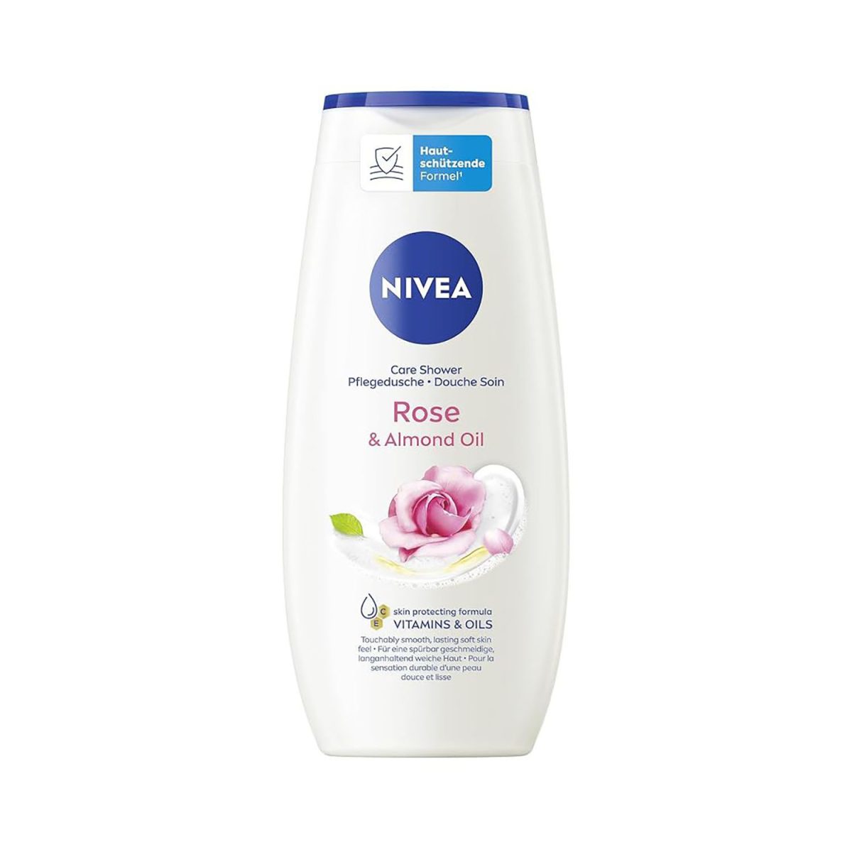 9005800222936 Nivea Rose and Almond Oil Shower Cream 250ml - Image 1
