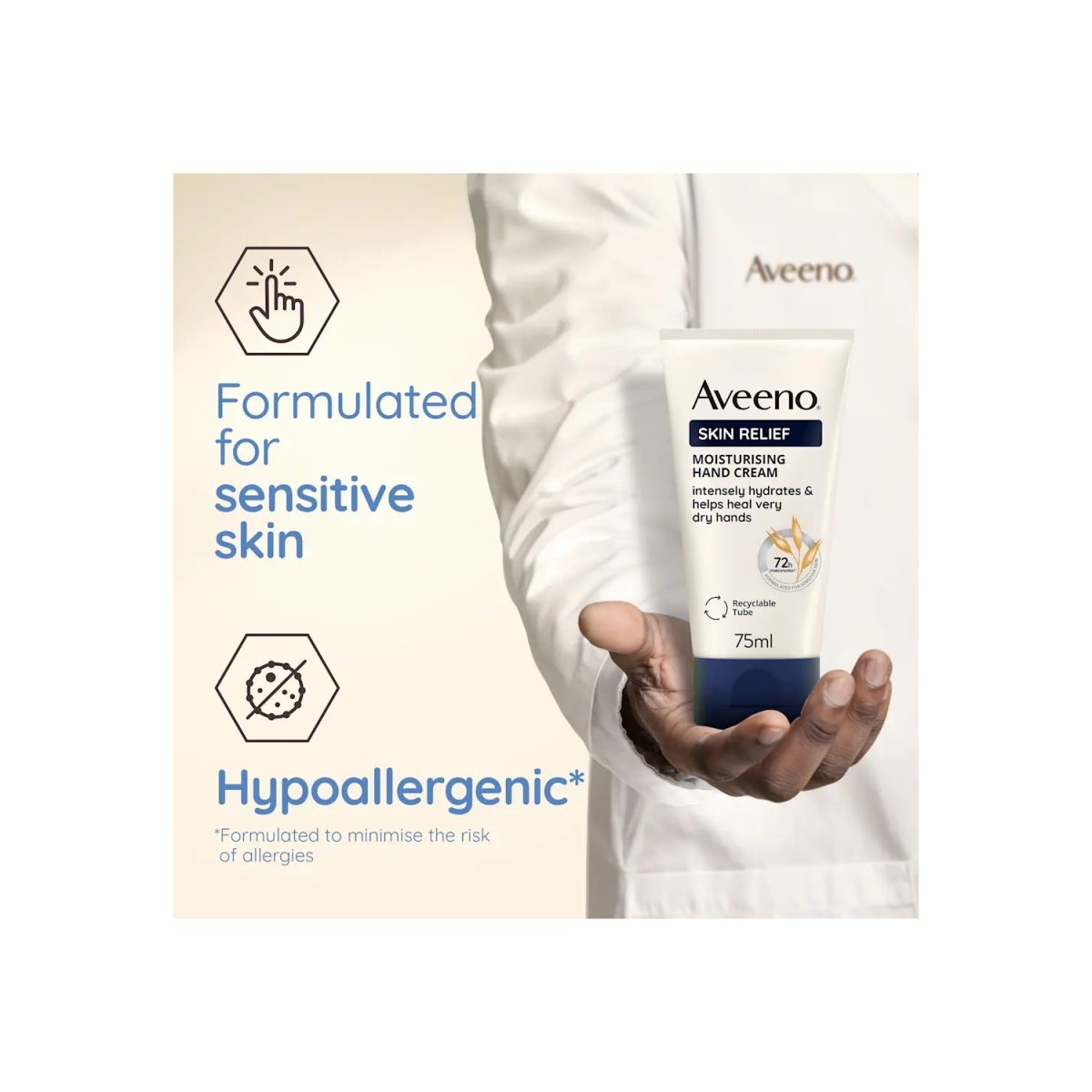 Aveeno Skin Relief Hand Cream 75ml - Image 3