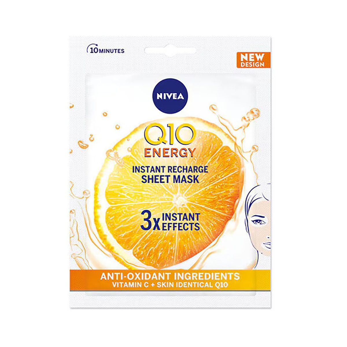 Nivea Q10 Plus C Face Sheet Mask - Image 1