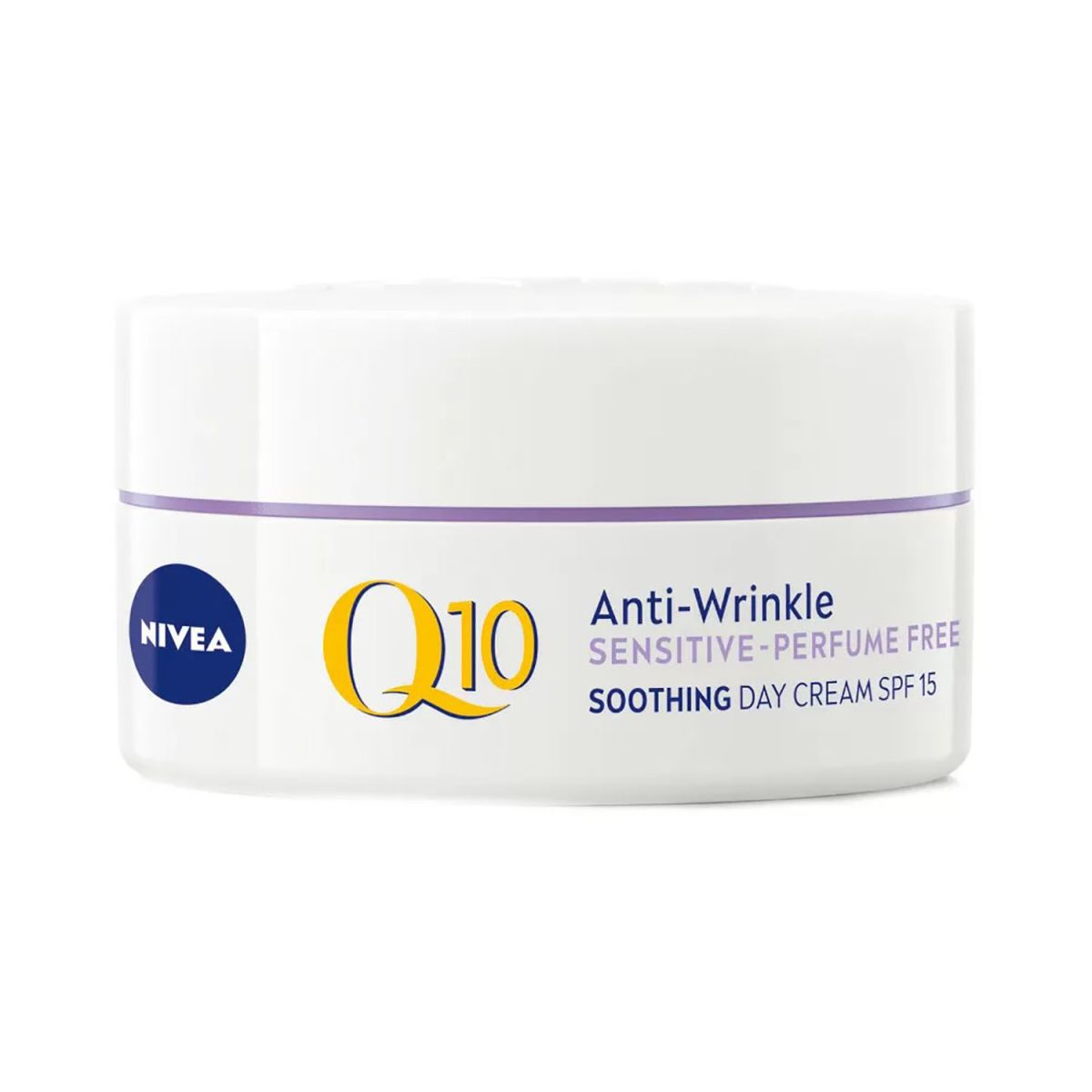 4005900892805 Nivea Q10 Day Cream Sensitive SPF15 50ml - Image 1