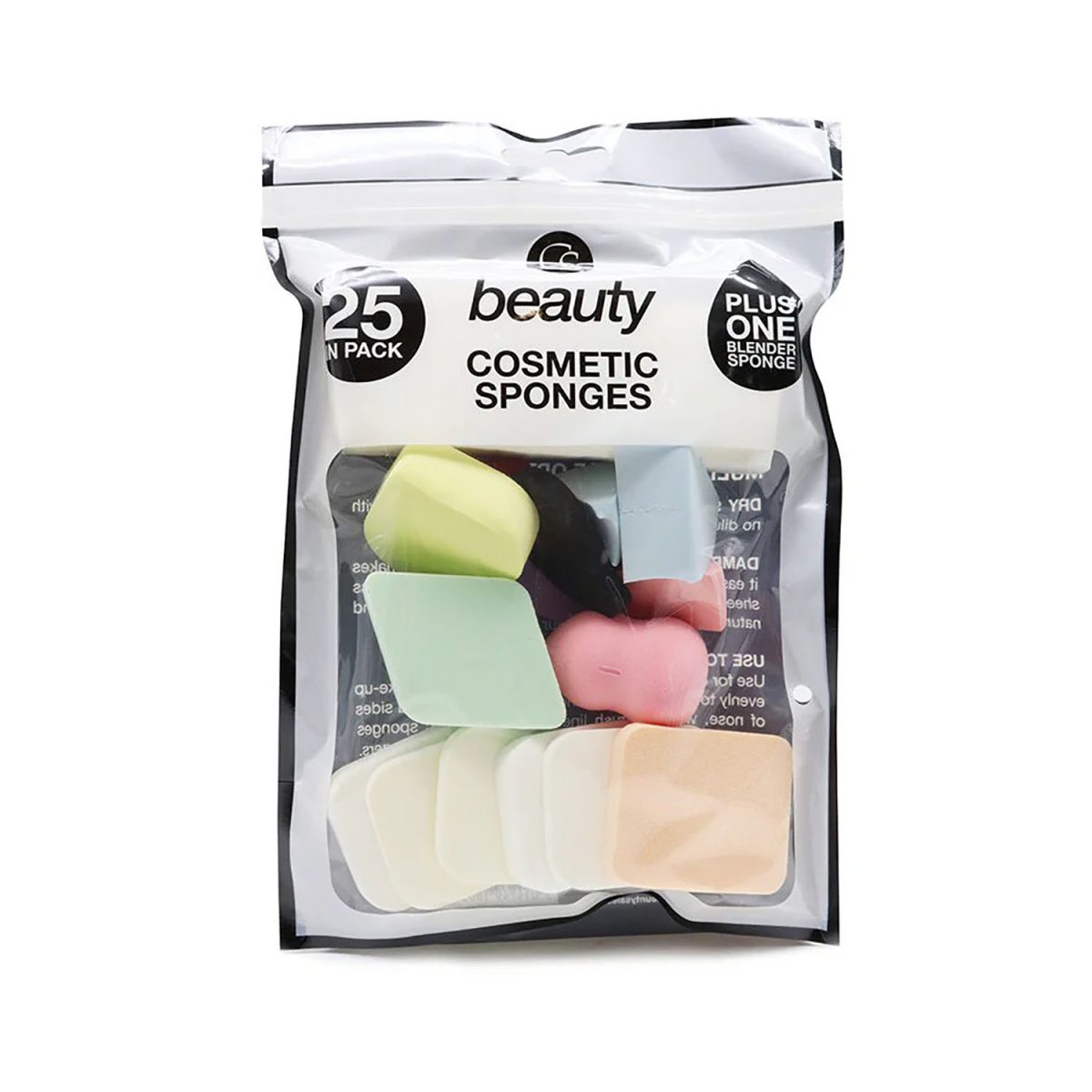 5014749180560 CS Beauty Cosmetic Sponges 25 Pieces - Image 1