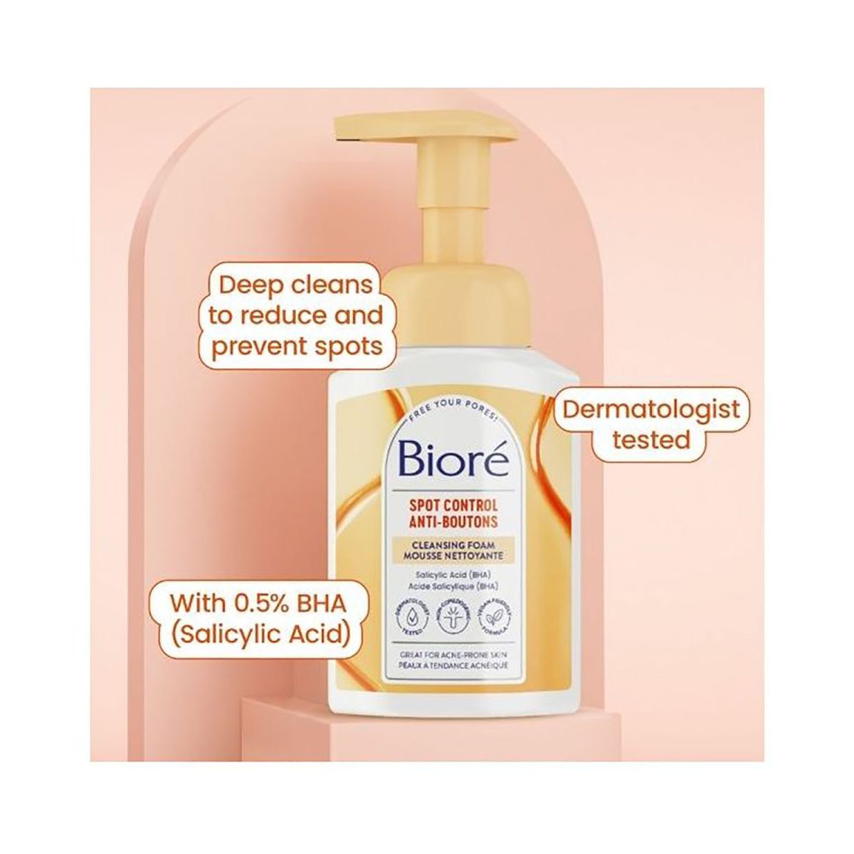 Biore Spot Control Cleansing Foam 200ml - Image 3