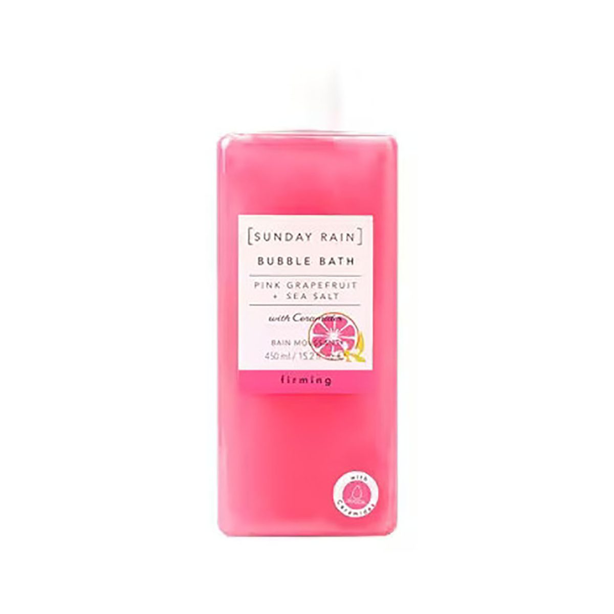 5037200110722 Sunday Rain Bubble Bath Pink Grapefruit & Sea Salt 450ml - Image 1
