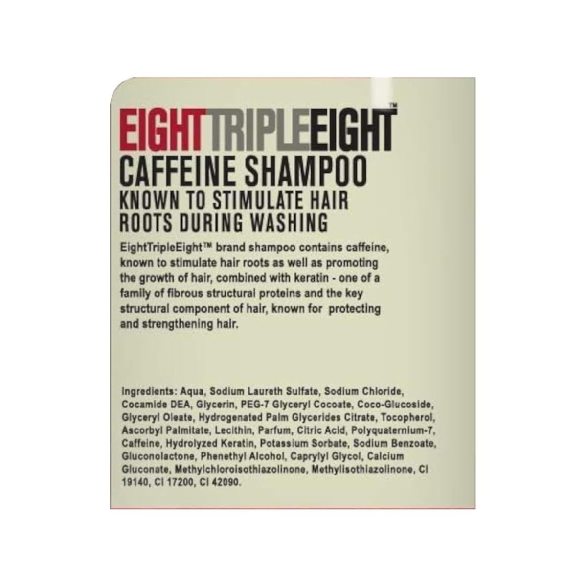Eight Triple Eight Caffeine Shampoo 1L - Image 2