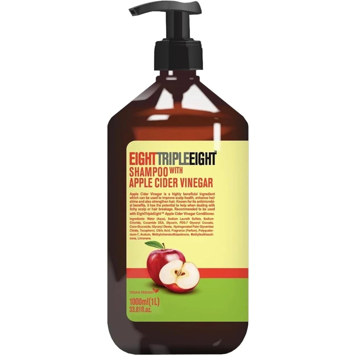 Eight Triple Eight Apple Cider Vinegar Shampoo 1L - Image 1
