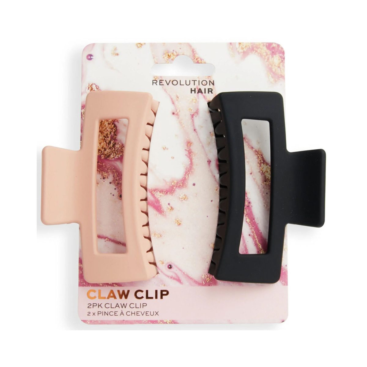 5057566657419 Revolution Matte Clip Nude Black 2 Pieces - Image 1