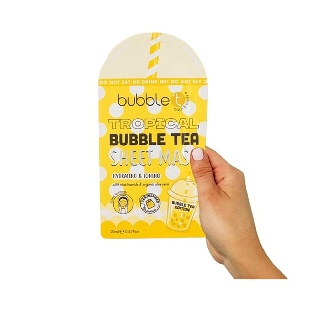5060591035732 Bubble T Tropical Hydrating and Toning Sheet Mask 20ml - Image 1