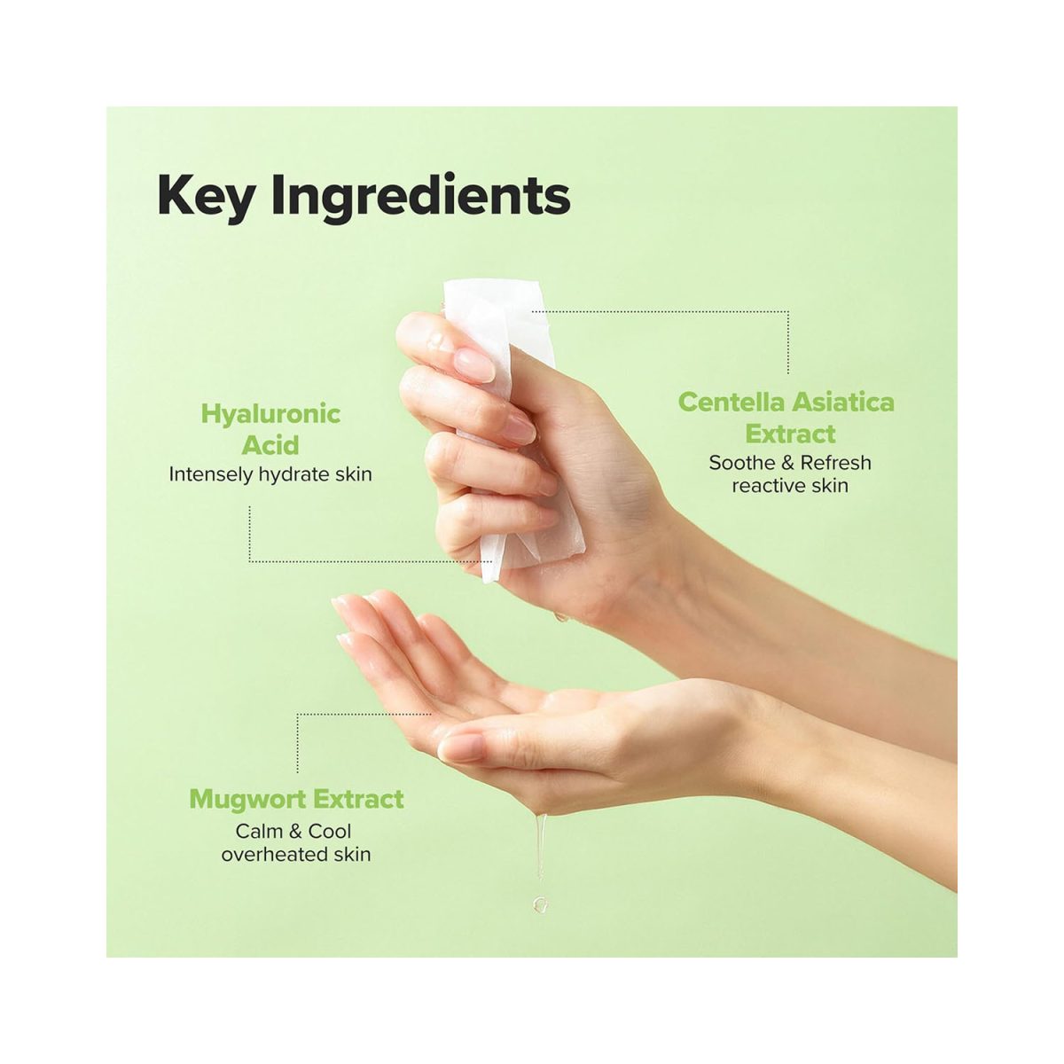 Beauty of Joseon Green Centella Asiatica Calming Mask 10 sheets - Image 3