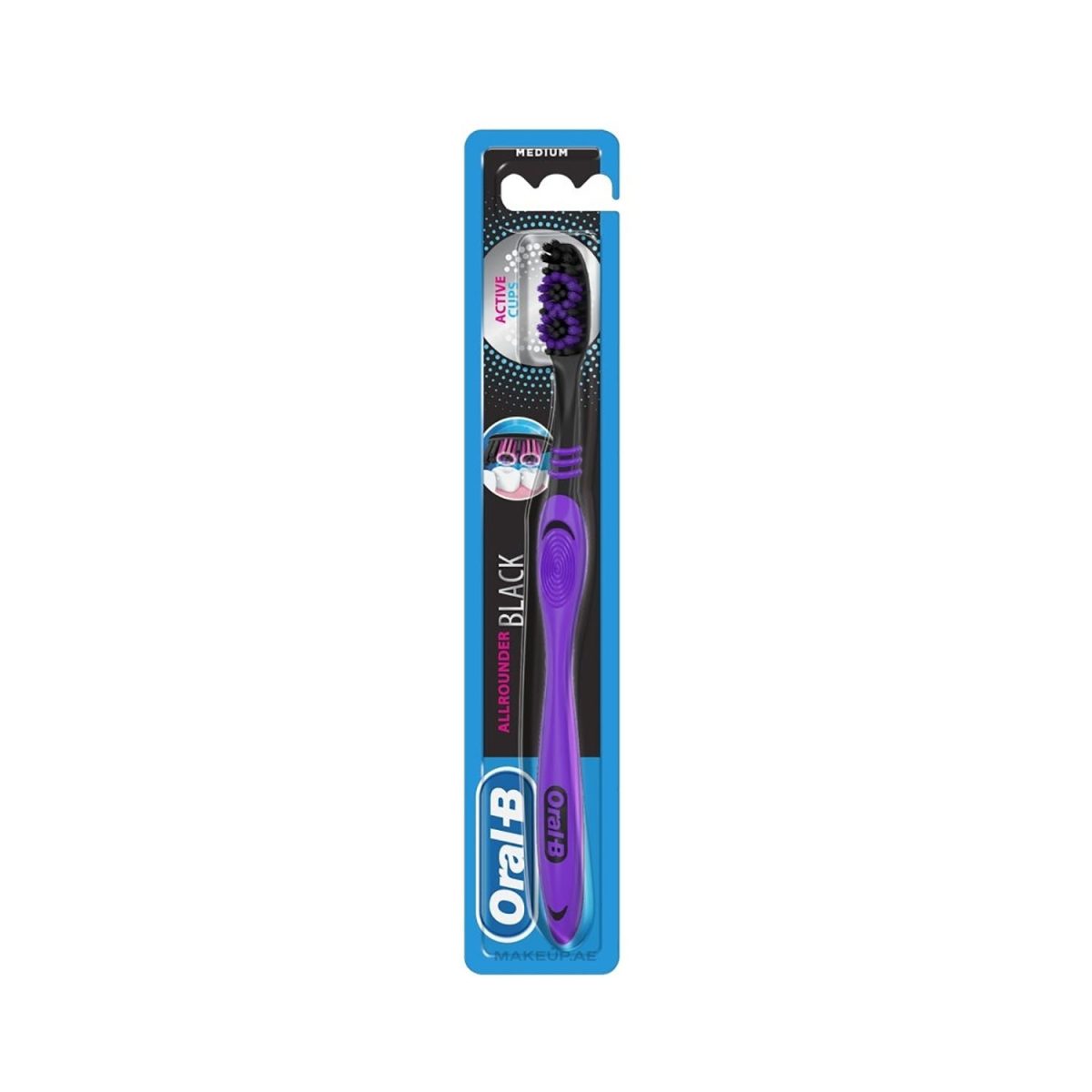 Oral-B Allrounder Black Toothbrush Medium - Image 1