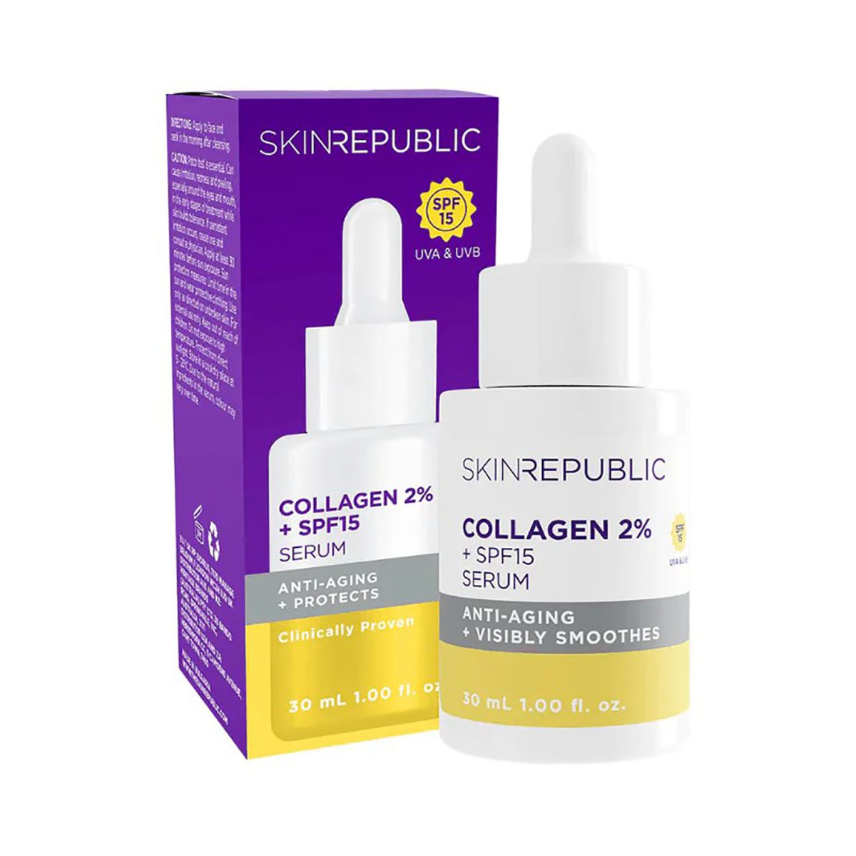 Skin Republic Collagen 2% + SPF15 Serum 30ml - Image 1