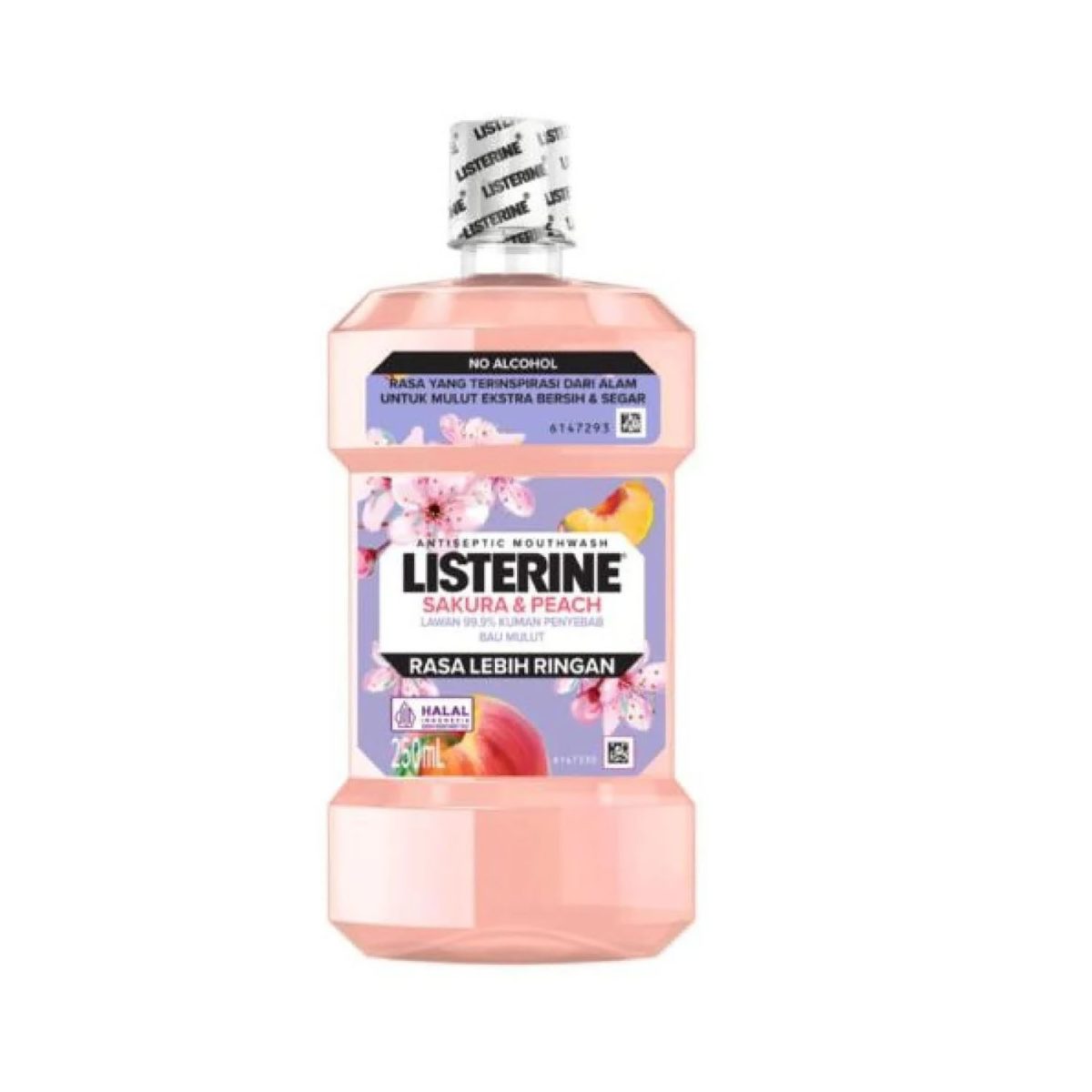 8850007818038 Listerine Mouth Wash Sakura Peach 250ml - Image 1