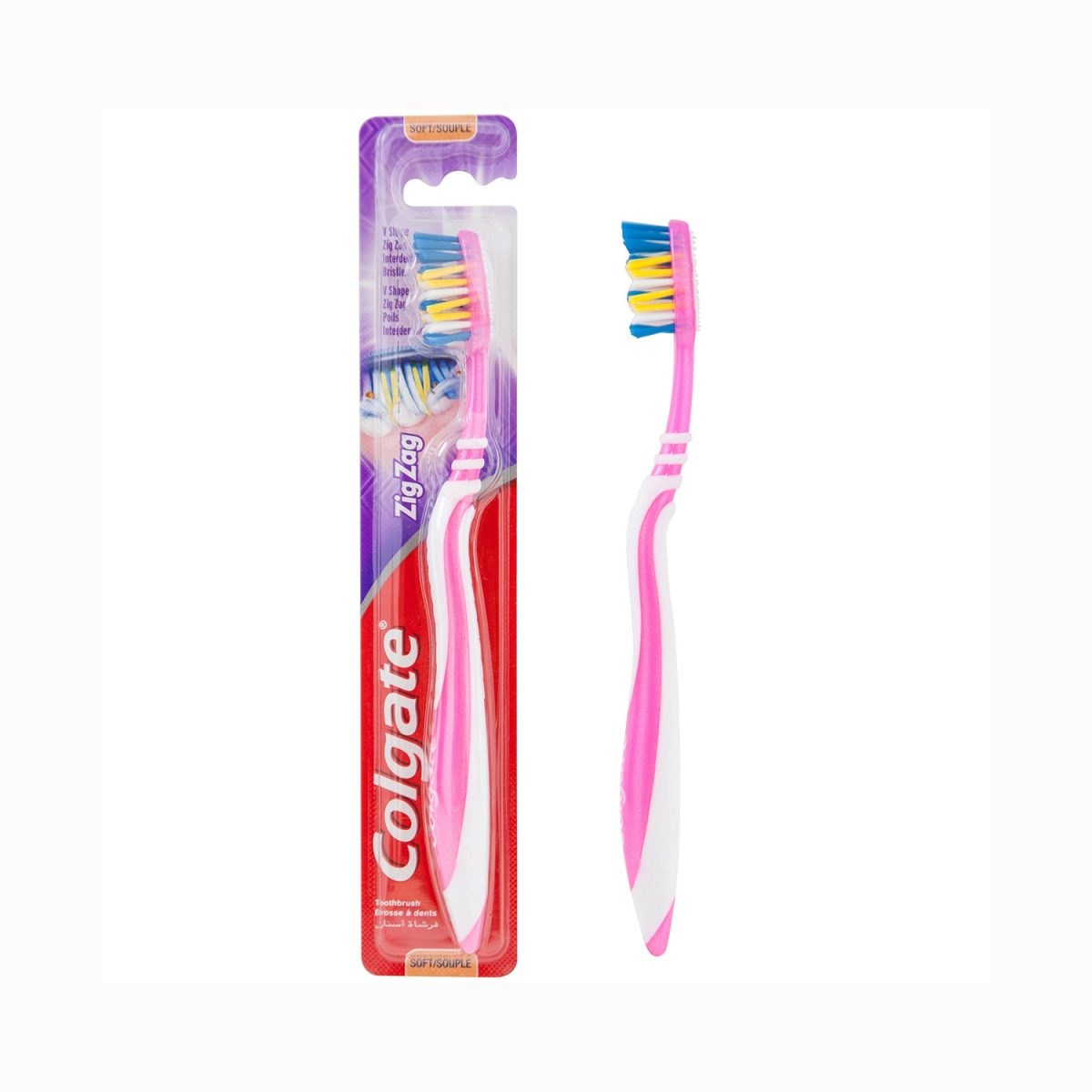 6001067004943 Colgate Double Action Charcoal Toothbrush - Image 1