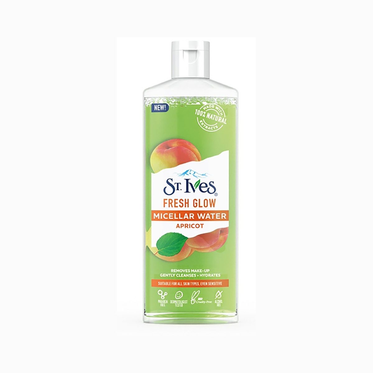 8886467068805 Fresh Glow Micellar Water Apricot, 400m St.Ives Fresh Glow Apricot Micellar Water 400ml - Image 1