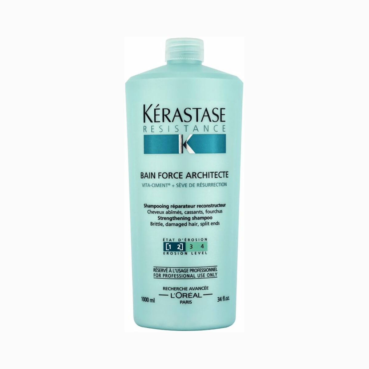 Kerastase Resistance Bain Force Architecte Shampoo 1000ml - Image 1