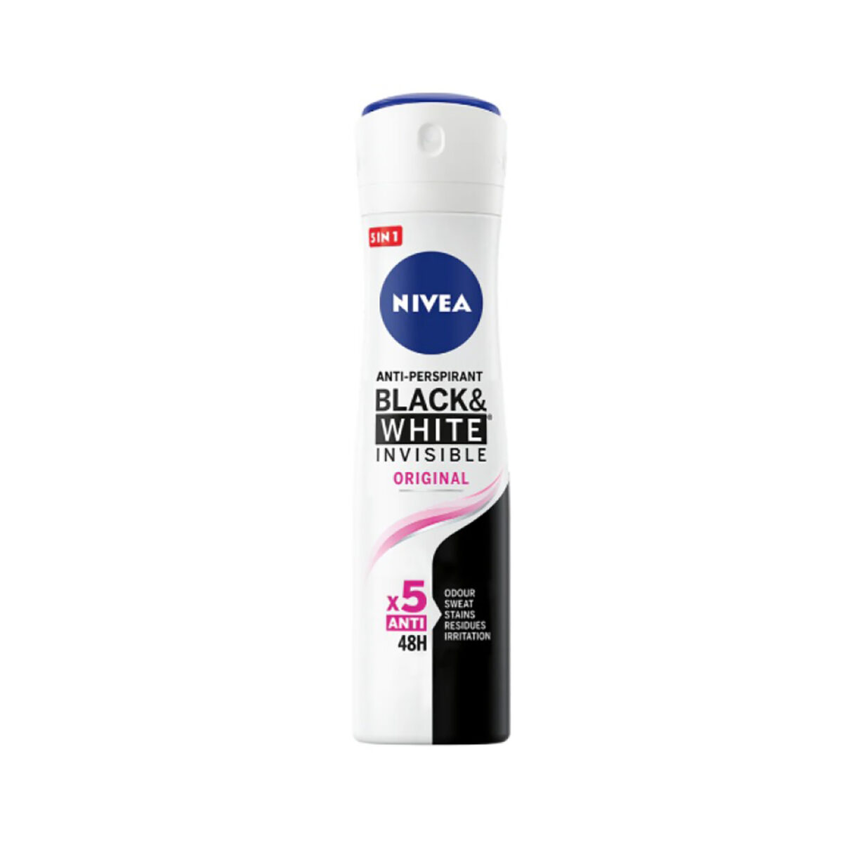 Nivea Black and White Invisible Clear Deo Spray 150ml - Image 1