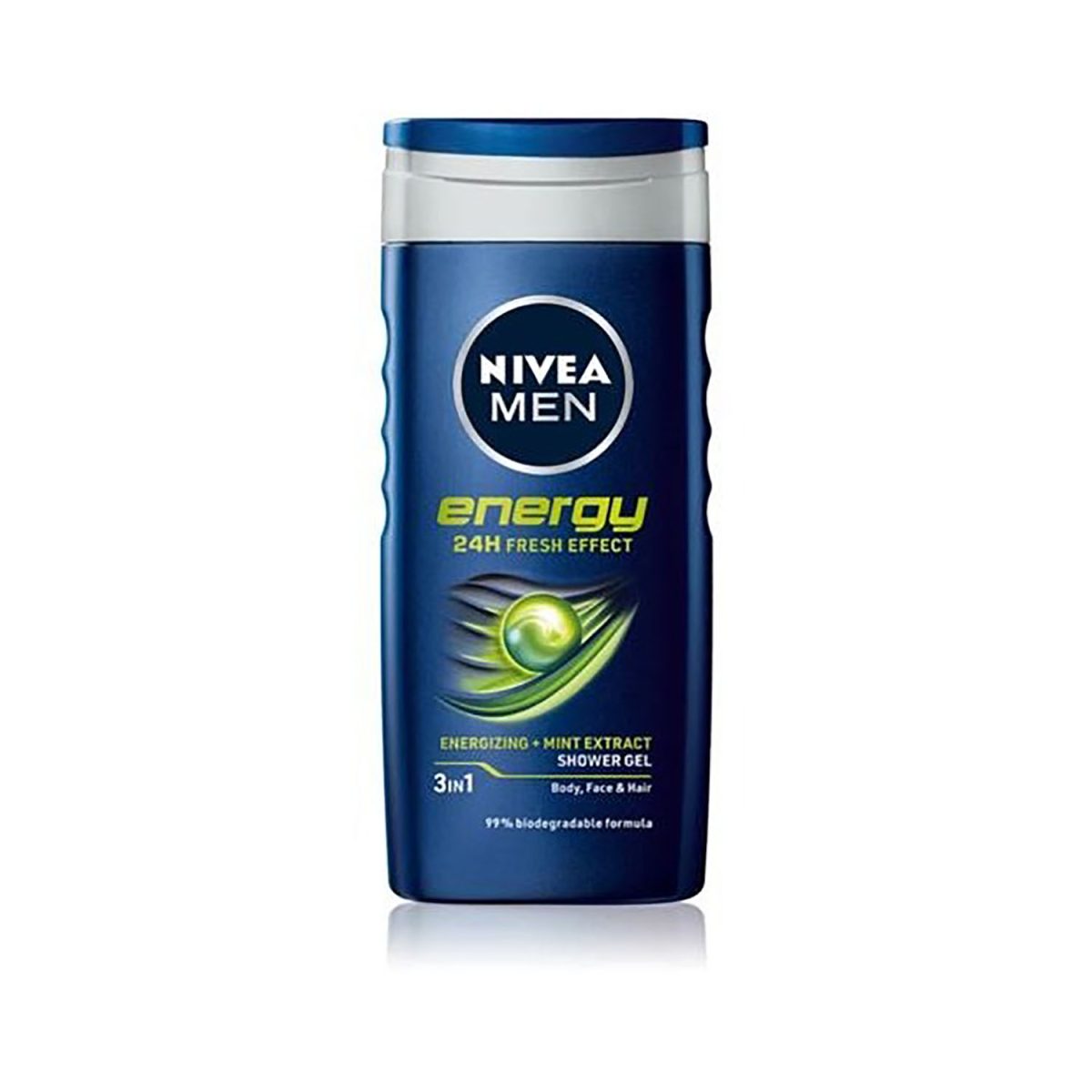 Nivea Men Energy 24H Fresh Effect Energising + Mint Extract 3IN1 Shower Gel 250ml - Image 1